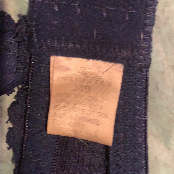 Navy Blue lace strapless bra- 34B - Picture 4 of 4